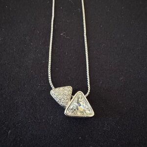 Swarovski Triangle Pendant Necklace